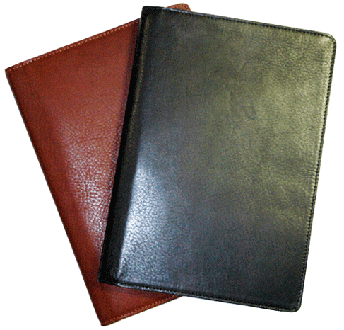 Leather Notebook with Graph Paper